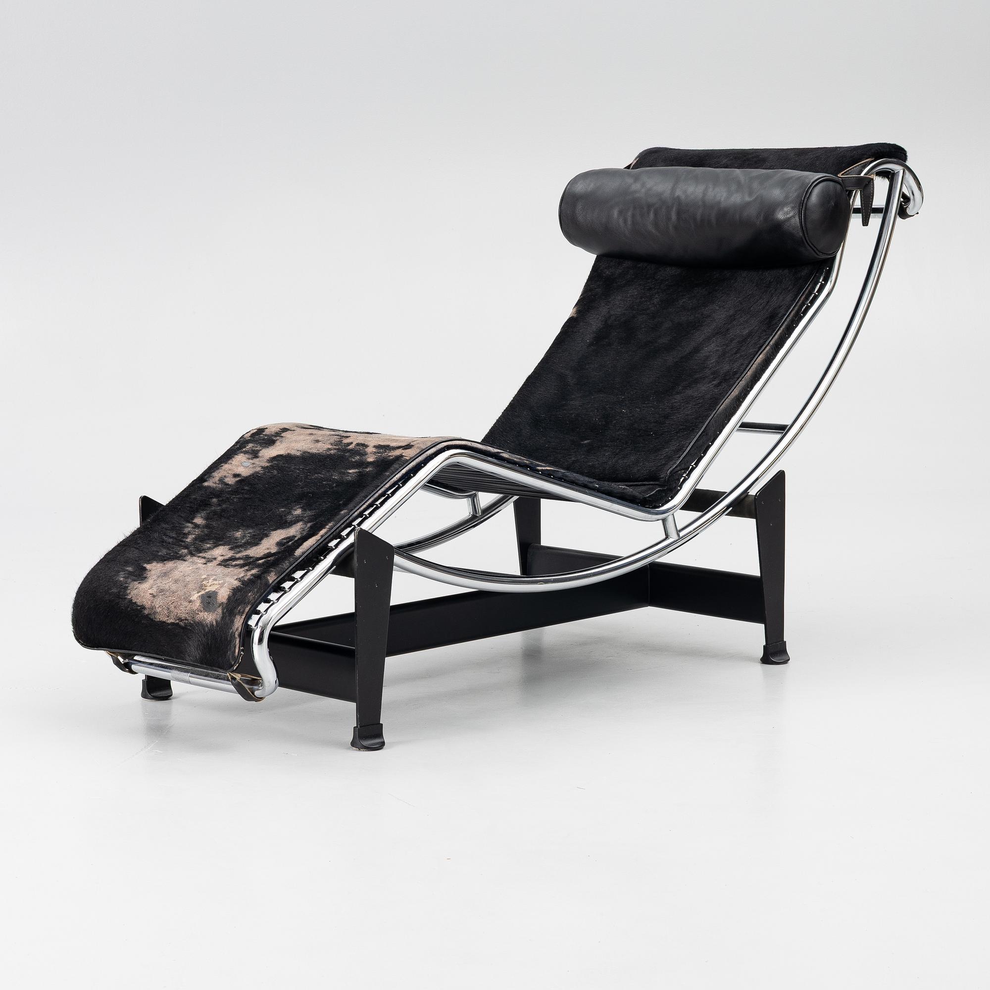 Charlotte Perriand & Le Corbusier, vilstol, "LC4", Cassina, Italien.