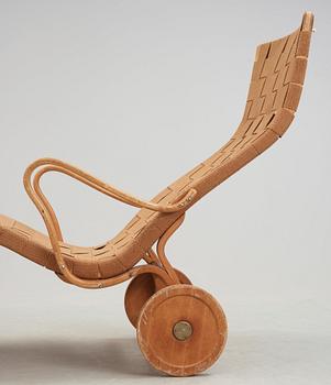 A Bruno Mathsson lounge chair, Firma Karl Mathsson, Värnamo, Sweden 1950's.