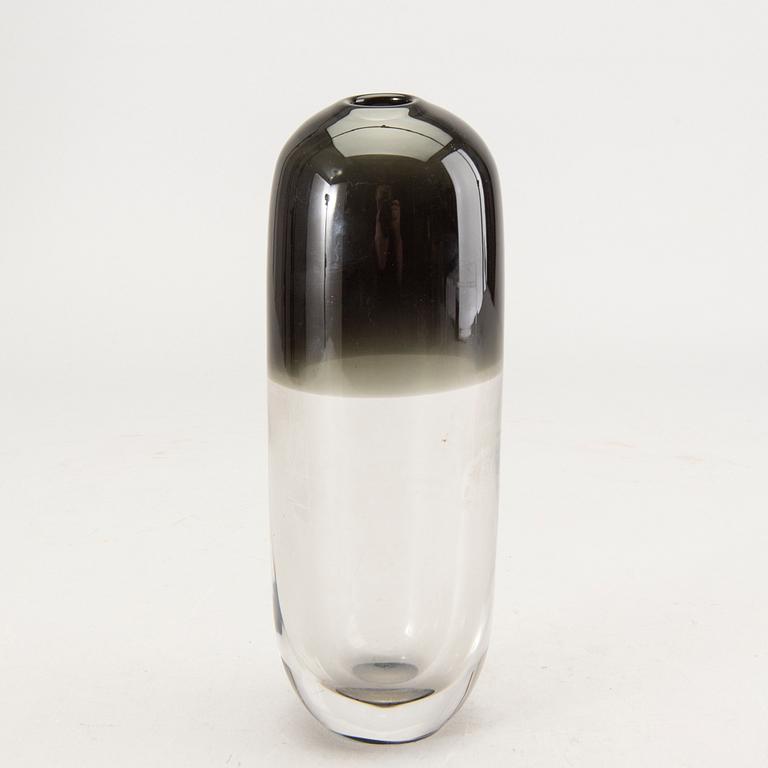 Timo Sarpaneva, a signed and dated glass vase.
