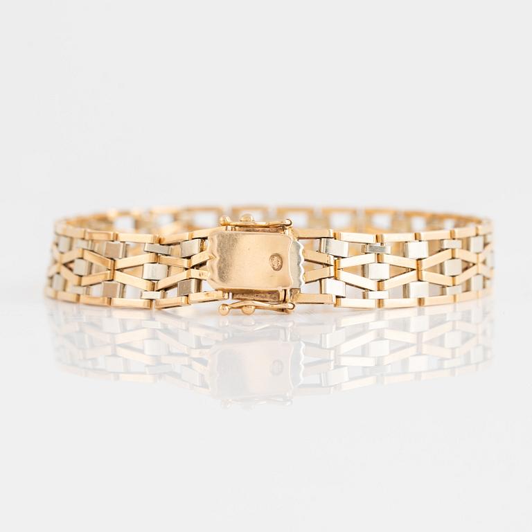 Bracelet, 18k gold, Swedish import mark.