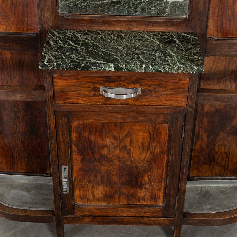 Hallway furniture with a mirror, 1930s.