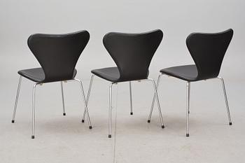 STOLAR, 6 st, "Sjuan", Arne Jacobsen för Fritz Hansen.