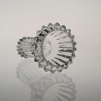 VAS, glas, "Gul näckros", signerad Aimo Okkolin Riihimäen Lasi Oy.