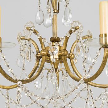 Paavo Tynell, a mid-20th century chandelier, model 1471/5 for Idman Finland.