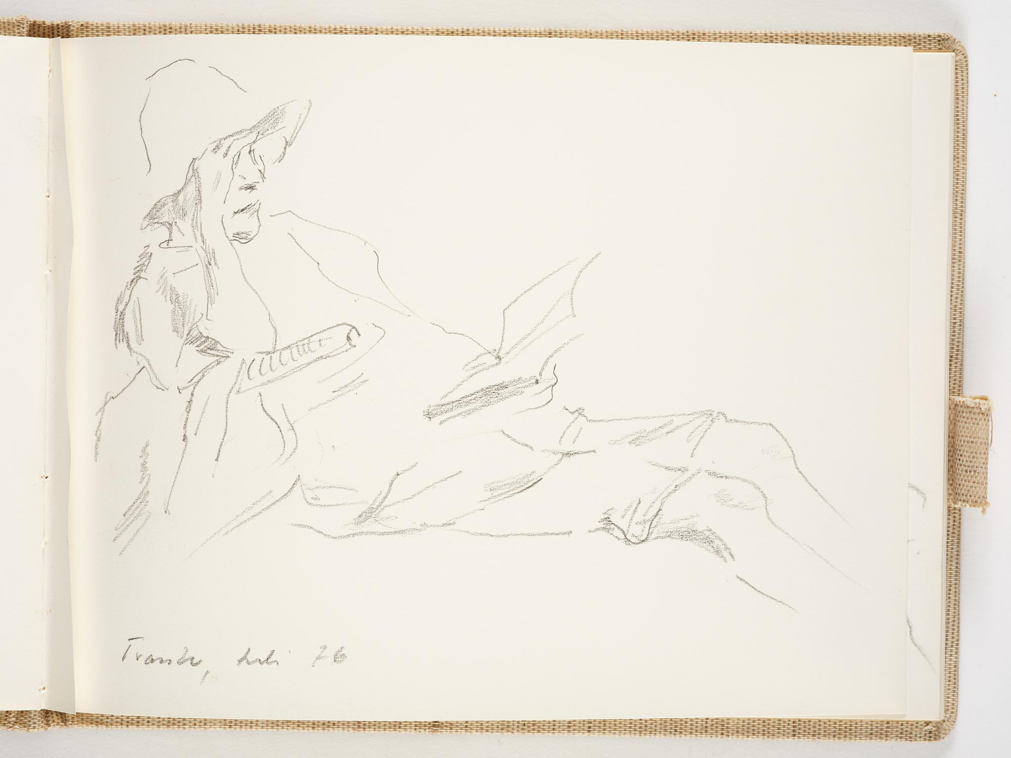 Lotte Laserstein, 4 skissböcker med blyertsteckningar.