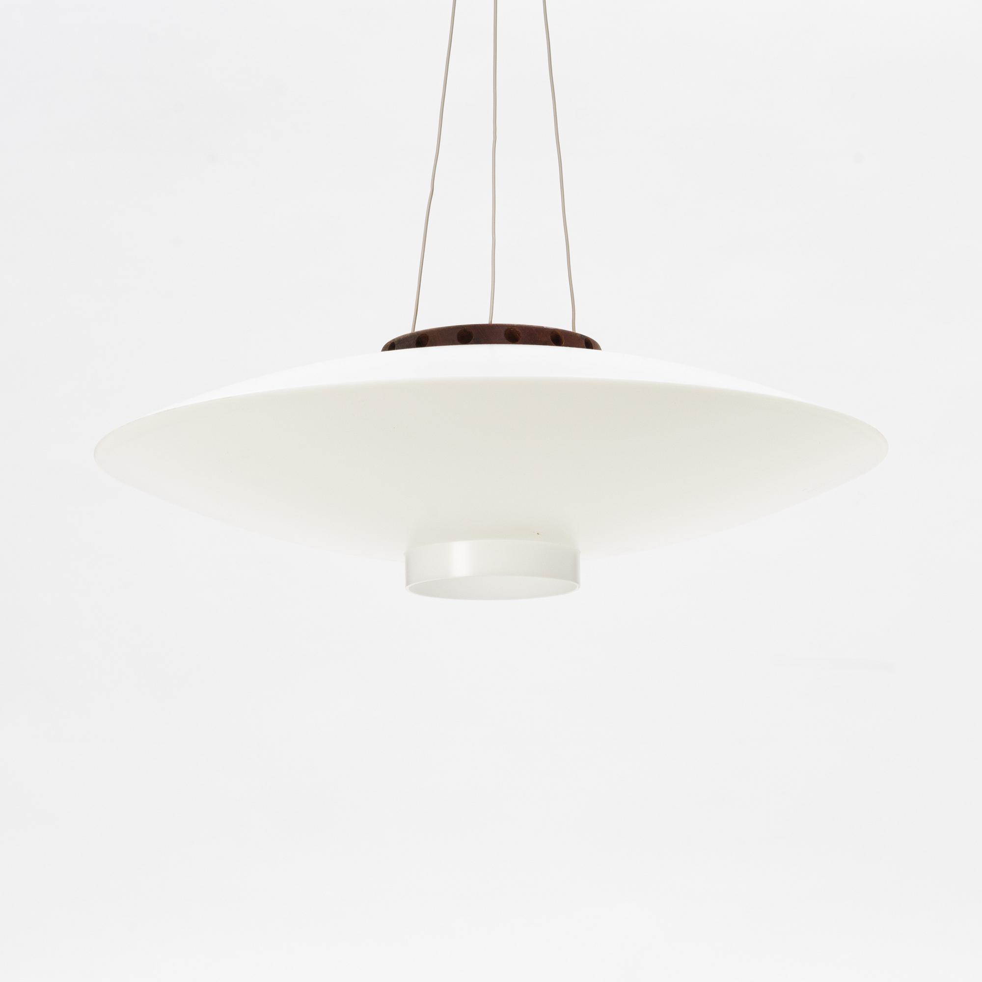 Uno & Östen Kristiansson, a model 565 'Ufo' ceiling light, Luxus, Vittsjö.