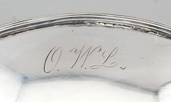 SALTKAR, 1 par, silver, Carl Gustaf Blomborg, Stockholm 1814. Vikt ca 115 g.