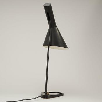 An Arne Jacobsen 'AJ' black lacquered table lamp, Louis Poulsen, Denmark 1960's.