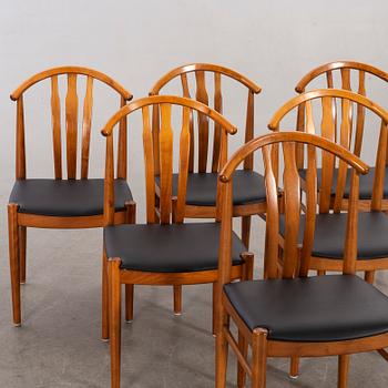 A SET OF SIX CHAIRS SECOND HALF OF 20TH CENTURY.