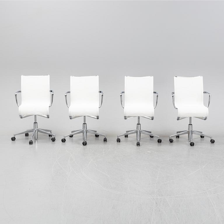 Alberto Meda, a set of four 'Mes Office Chairs' for Alias.