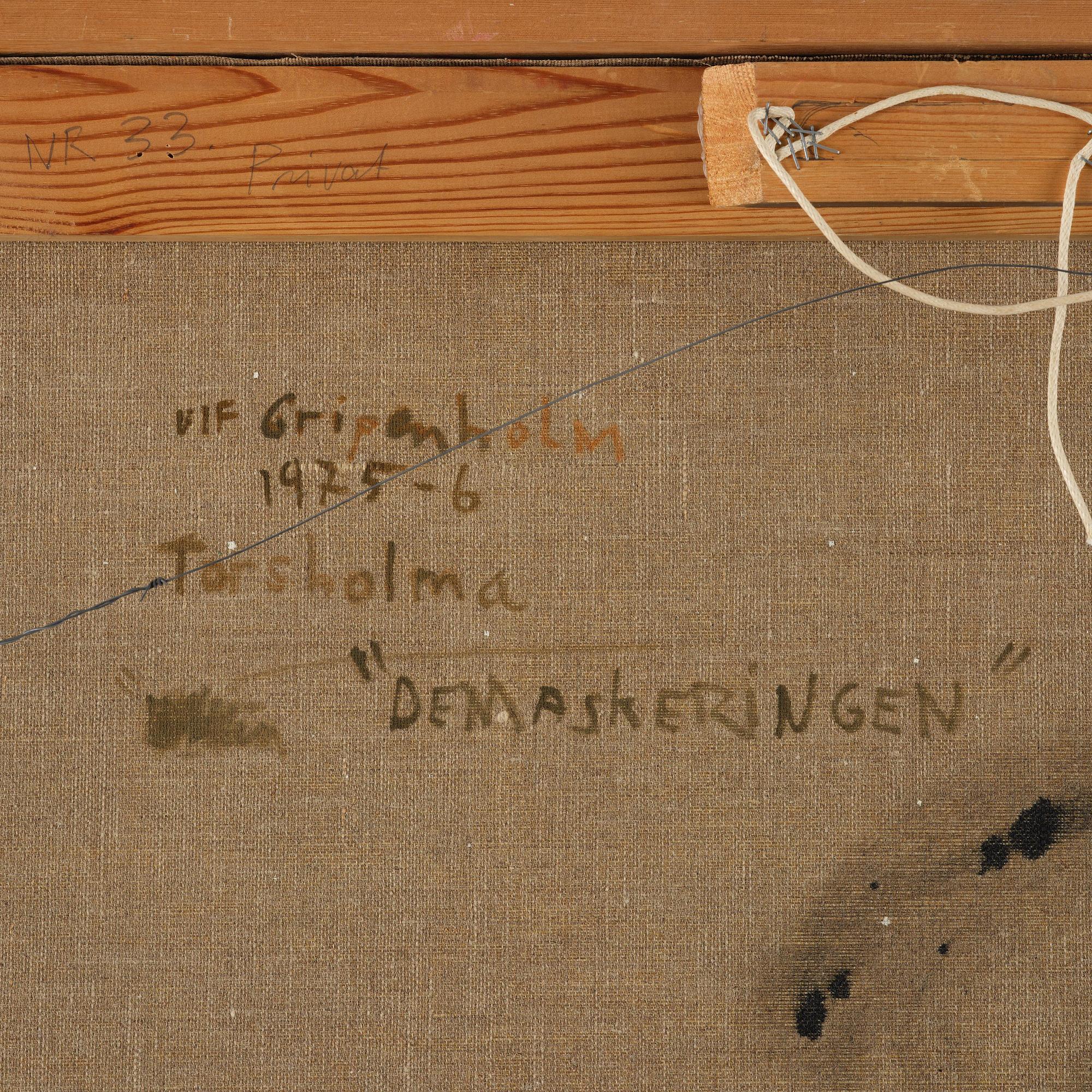 Ulf Gripenholm, "Demaskeringen".