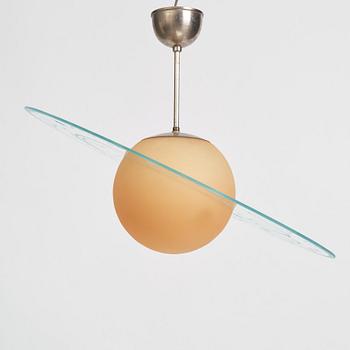 Edward Hald, a ceiling lamp model "HD 711/712", Orrefors, 1930s.