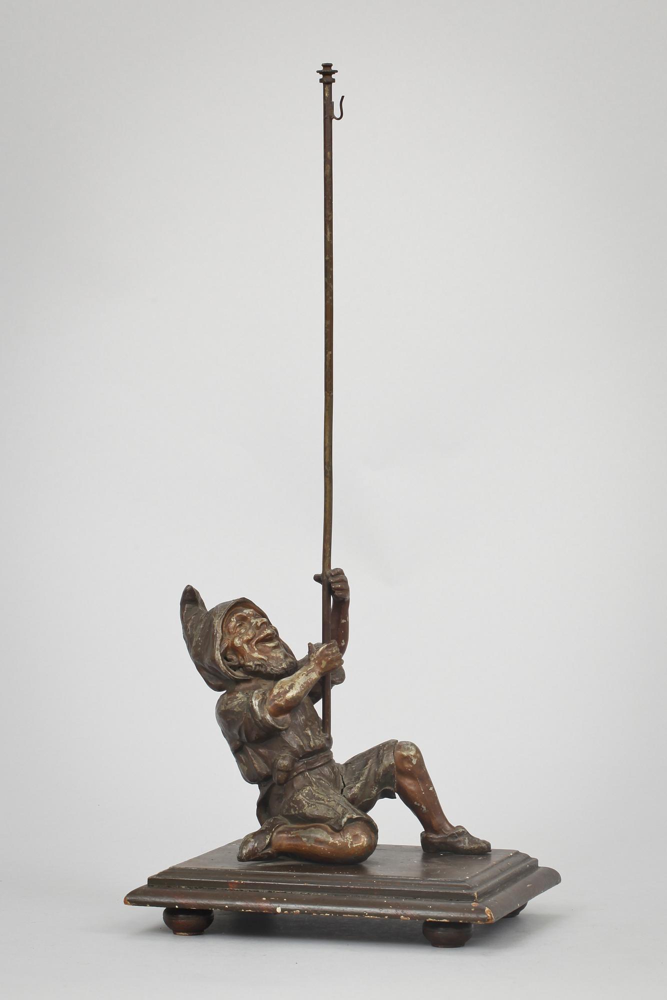 LYKTHÅLLARE, metall, 1900-talets början sign Paul Engel.