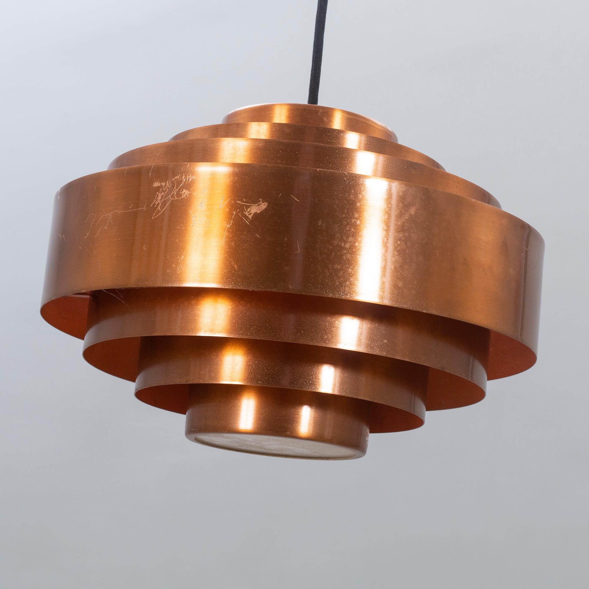 Jo Hammerborg, taklampa, Fog Mörup, Koppar.