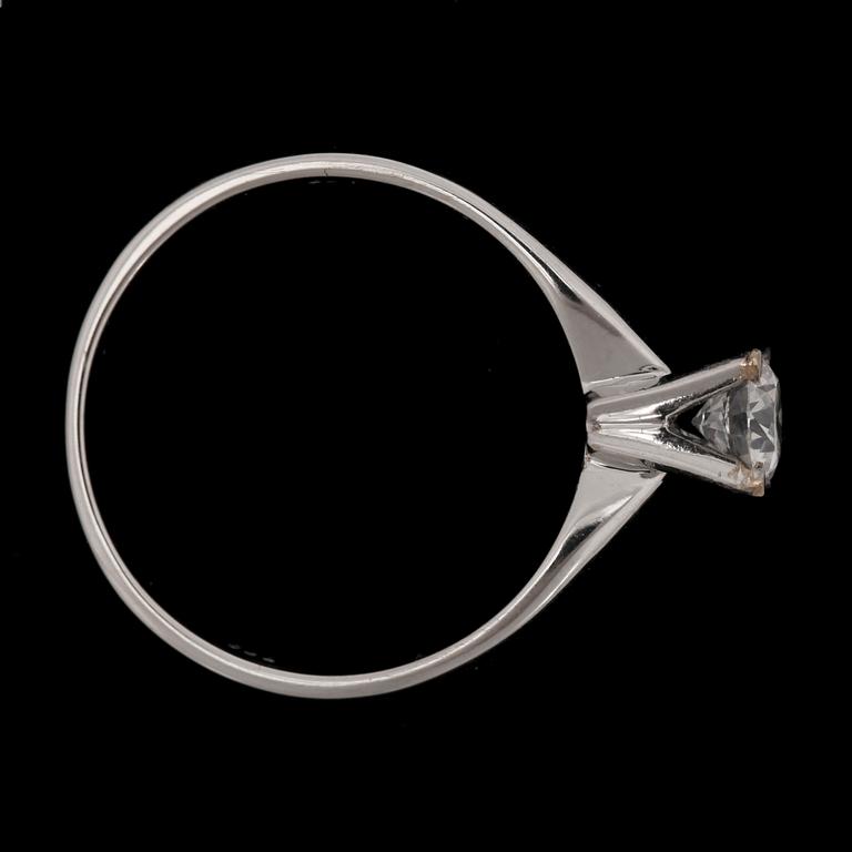 A birilliant cut diamond ring, app. 0.50 ct.