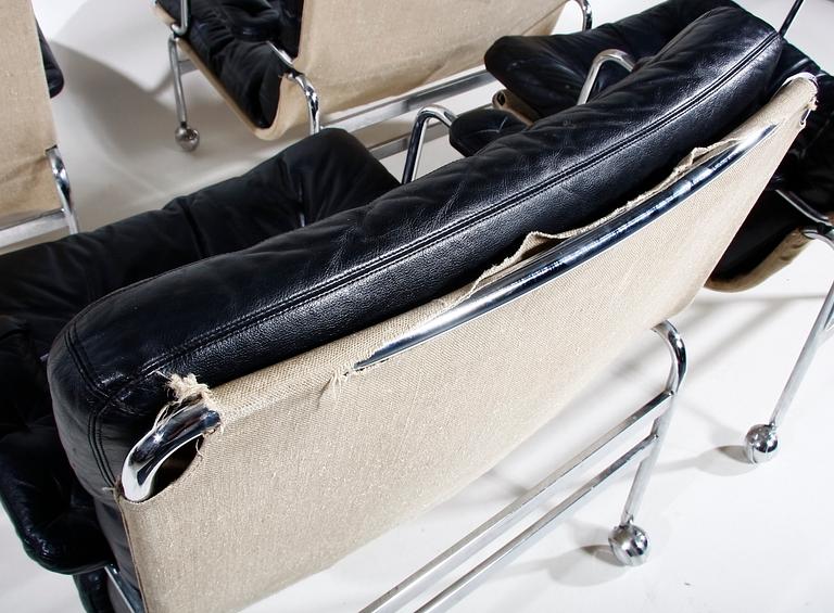 FÅTÖLJER, 4 st, "Karin", Bruno Mathsson.