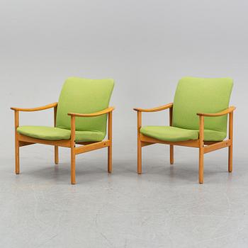 Alf Svensson, fåtöljer, ett par, Ljungs Industier, Malmö, 1960-tal.