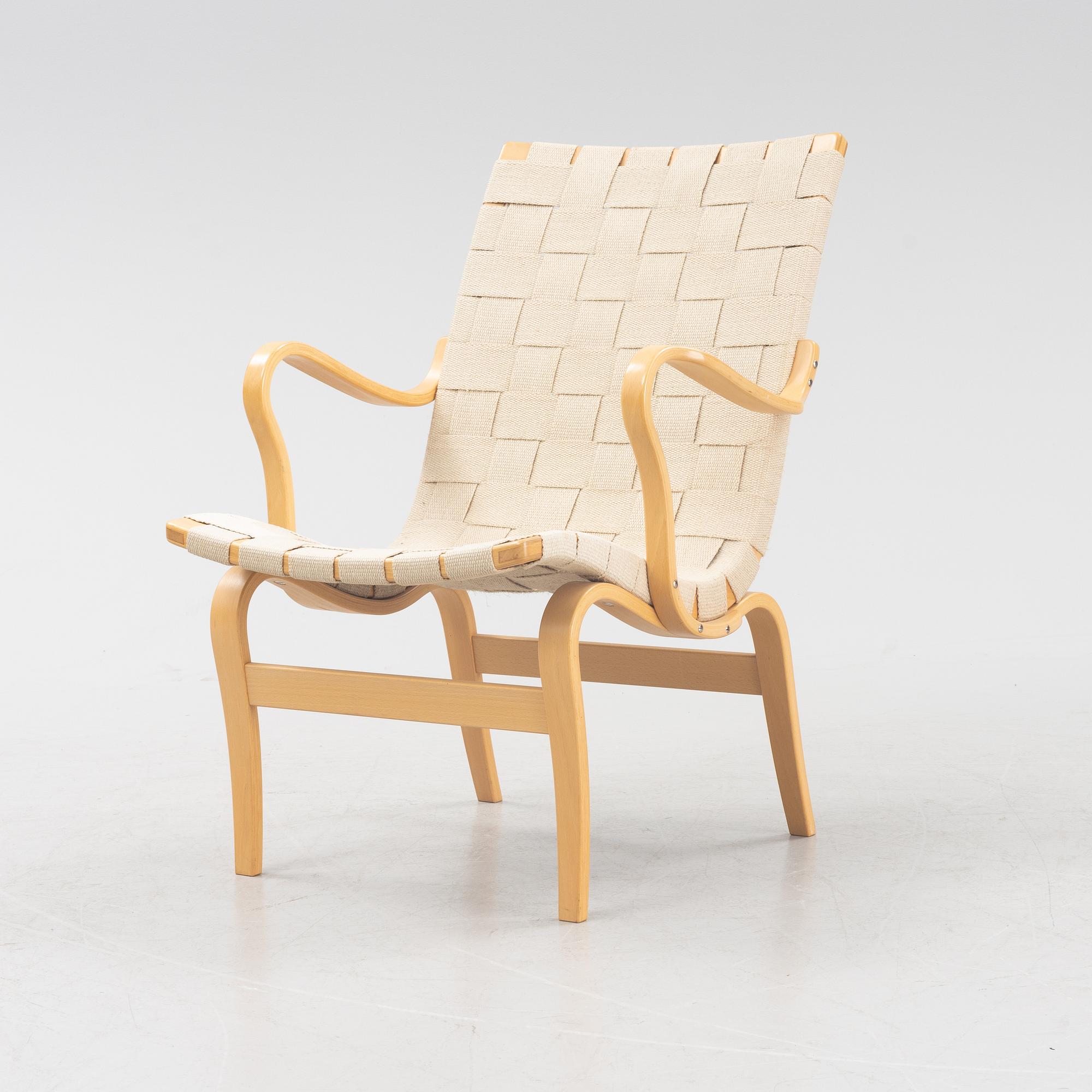 Bruno Mathsson, karmstol, "Eva", DUX. 1900-talets andra hälft.