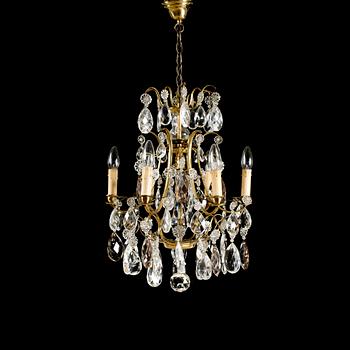 LJUSKRONA, barockstil, 1900-talets mitt. Höjd 60 cm.
