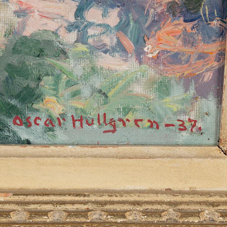 OSCAR HULLGREN, oil on canvas, signed and dated -37.