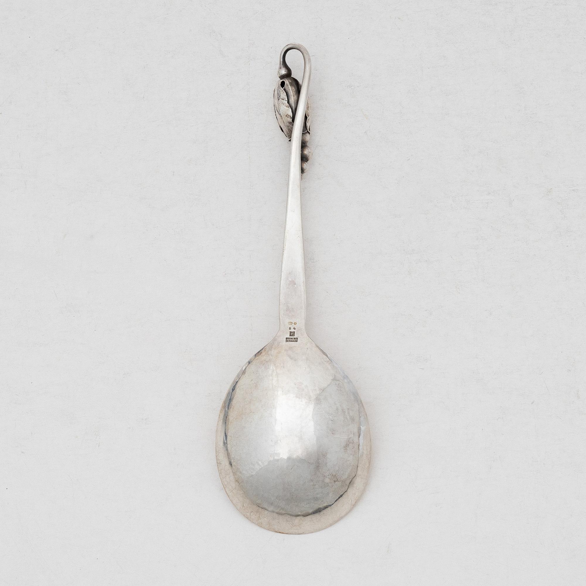 Georg Jensen, Serving spoon, sterling silver, no. 84, Denmark 1933-1944.