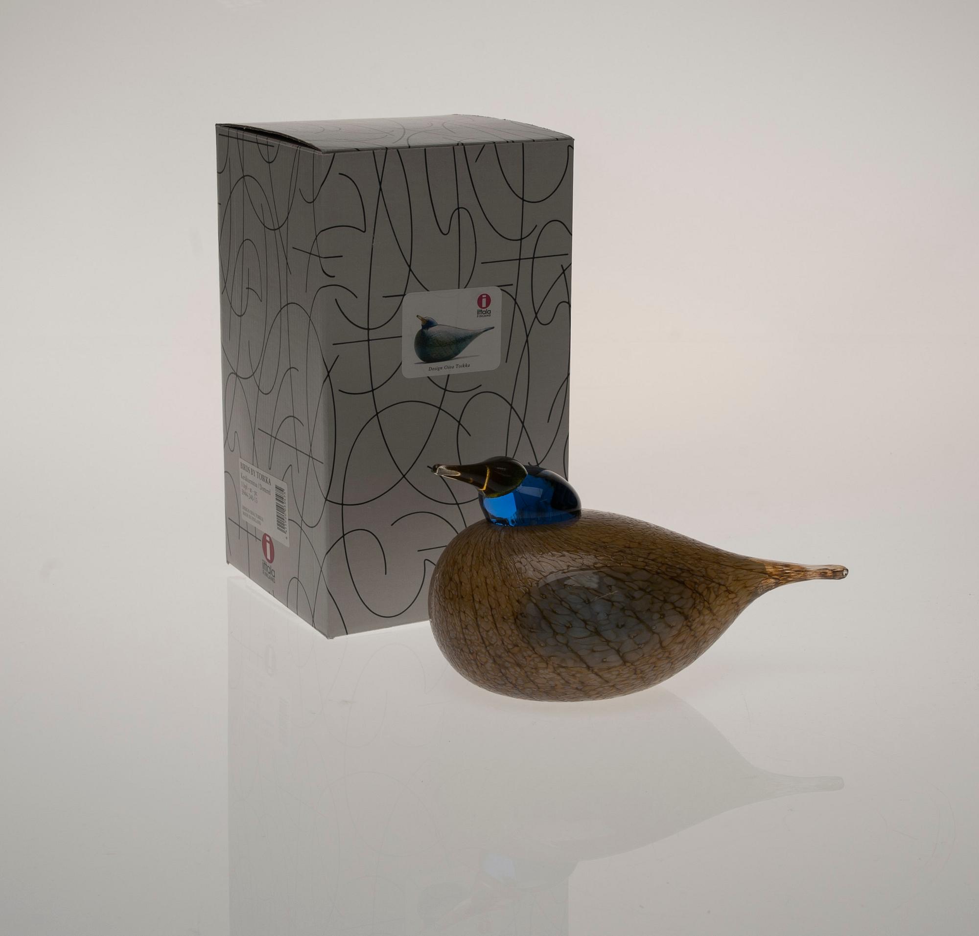 FIGURIN, glas, signerad O. Toikka, Nuutajärvi. I produktion från år 1996.