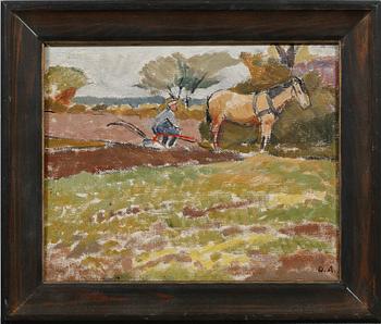 DAVID AHLQVIST, olja på duk, monogramsignerad.