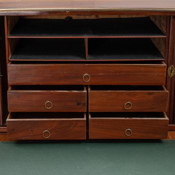 A late gustavian style writing desk, late 19th century.