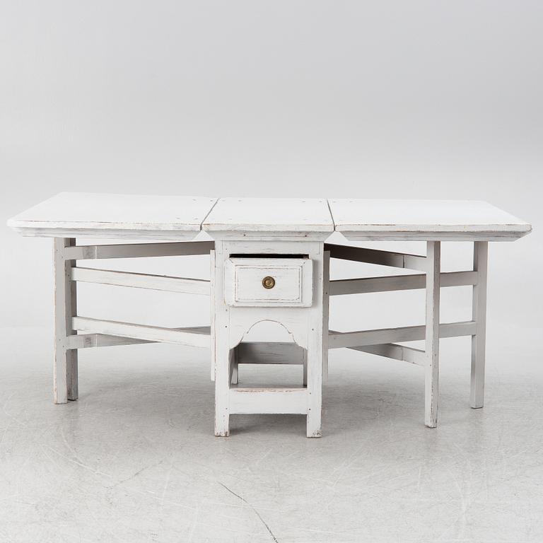 A drop-leaf table, Sweden, 19th century.