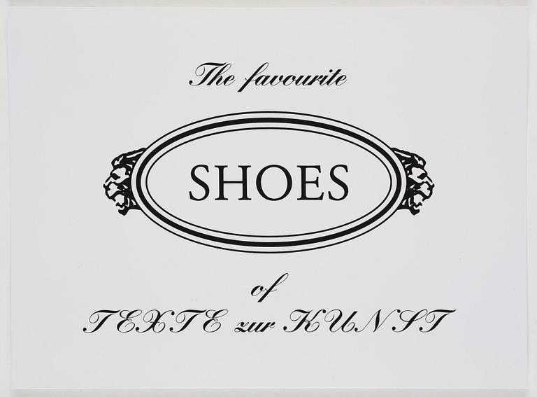 Olaf Nicolai, "The Favourite Shoes of Texte zur Kunst".
