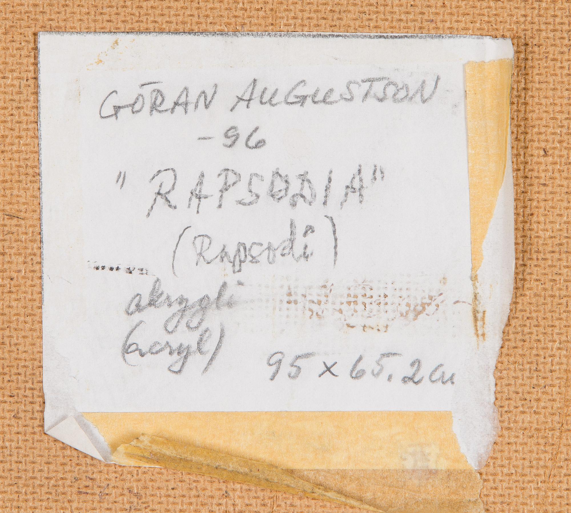 Göran Augustson, "Rapsodia".