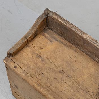 A provincial Swedish wooden sofa, later part of the 19th Century.