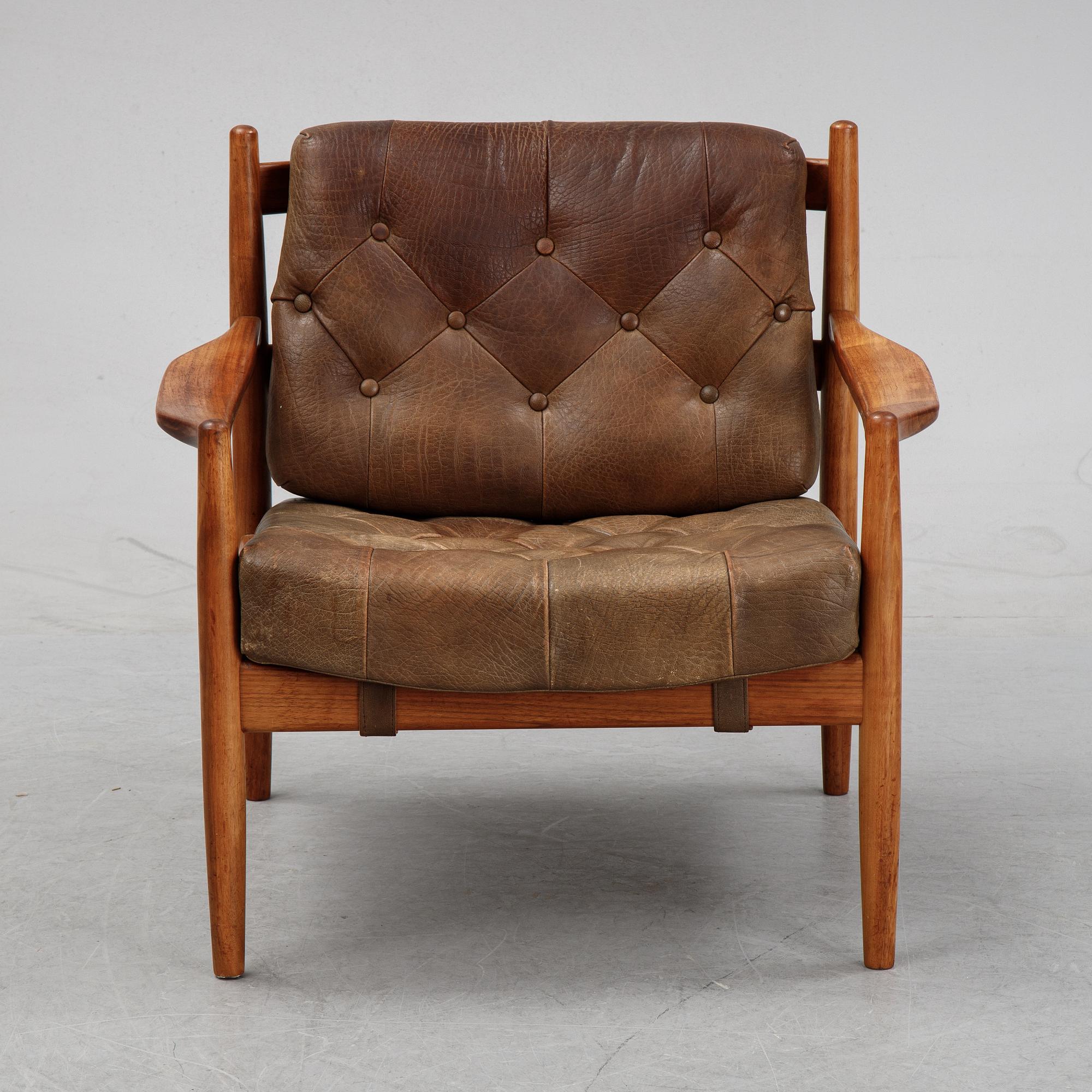 A lazy chair "Läckö" by Ingemar Thillmark for OPE-möbler, 1960s.