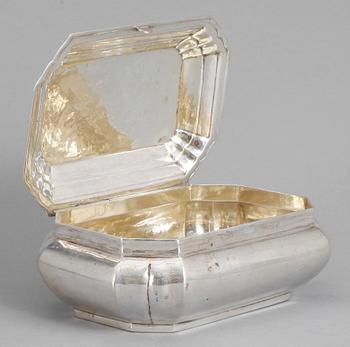 SKRIN, silver, Johann Siegmund Kurz & Co, Hanau, omkring år 1900. Vikt ca 410 gram.