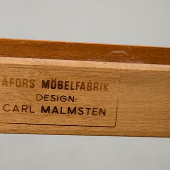 KARMSTOLAR, ett par, "Ambassadör", Carl Malmsten, Åfors Möbelfabrik, 1900-talets andra hälft.