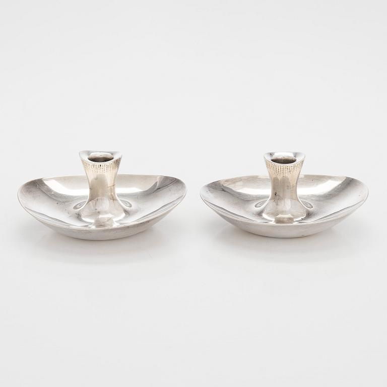 Tapio Wirkkala, A pair of silver candlesticks, Helsinki 1956.