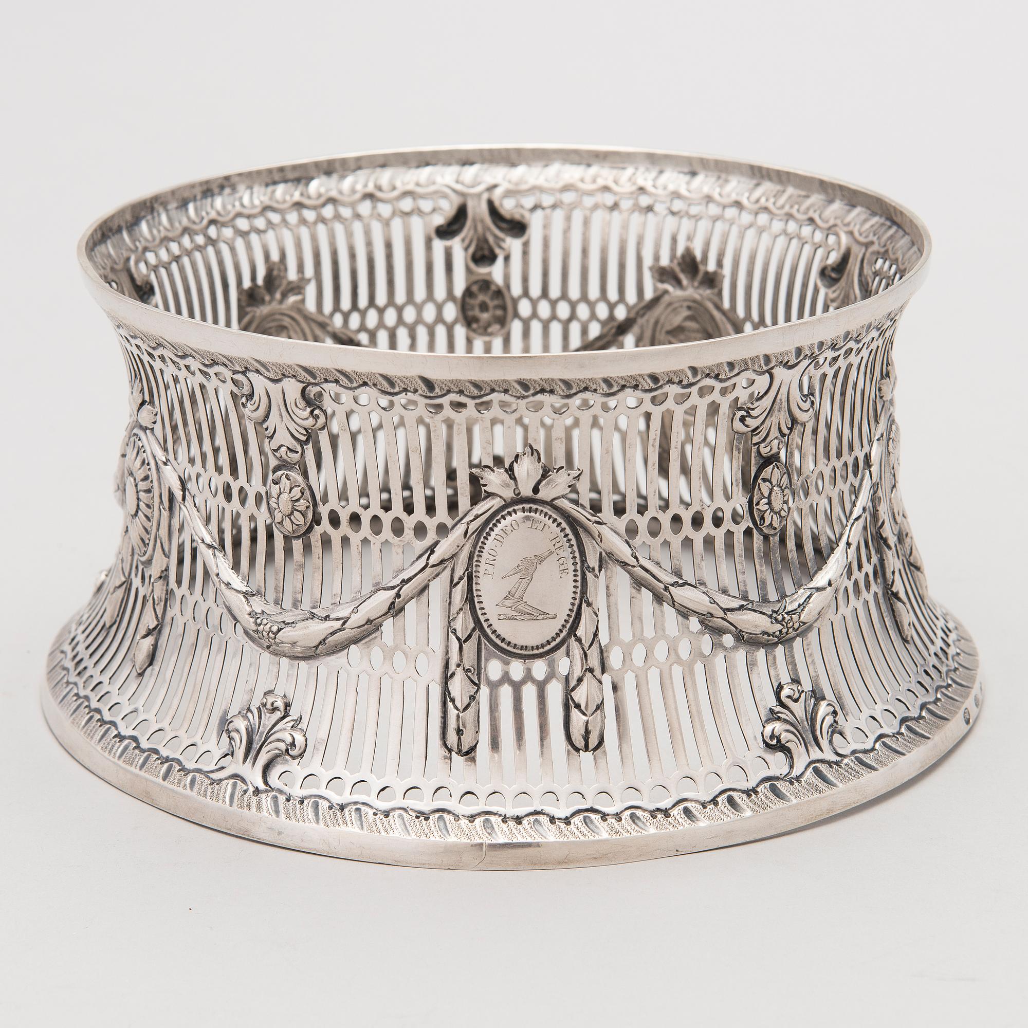 UNDERLAGSSTÄLL, silver, Dublin, Joseph Jackson 1775-1807.