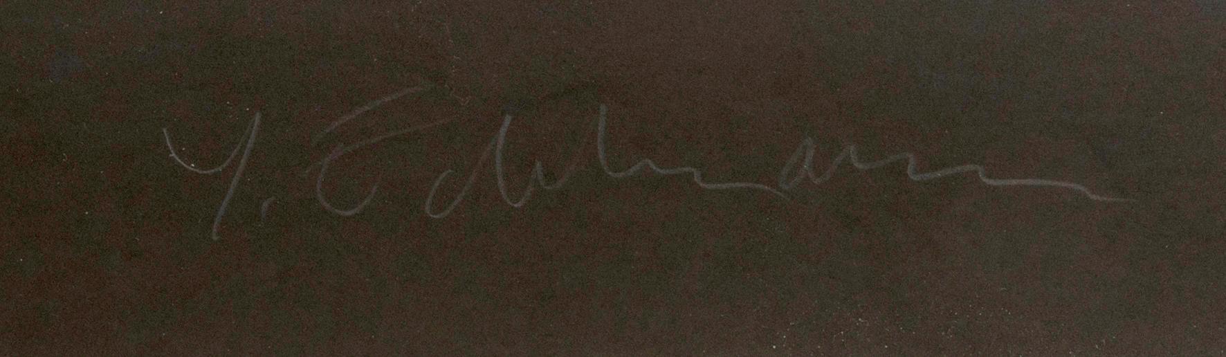 Yrjö Edelmann, färglitografi, signerad och numrerad.