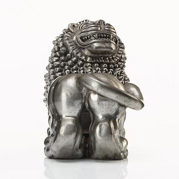 Anna Petrus, a pewter sculpture of a lion, Svenskt Tenn, Stockholm 1946.