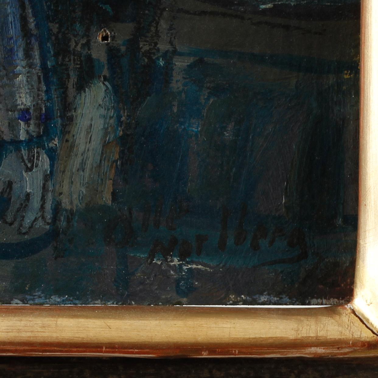 OLLE NORDBERG, olja på pannå, signerad samt daterad 72.