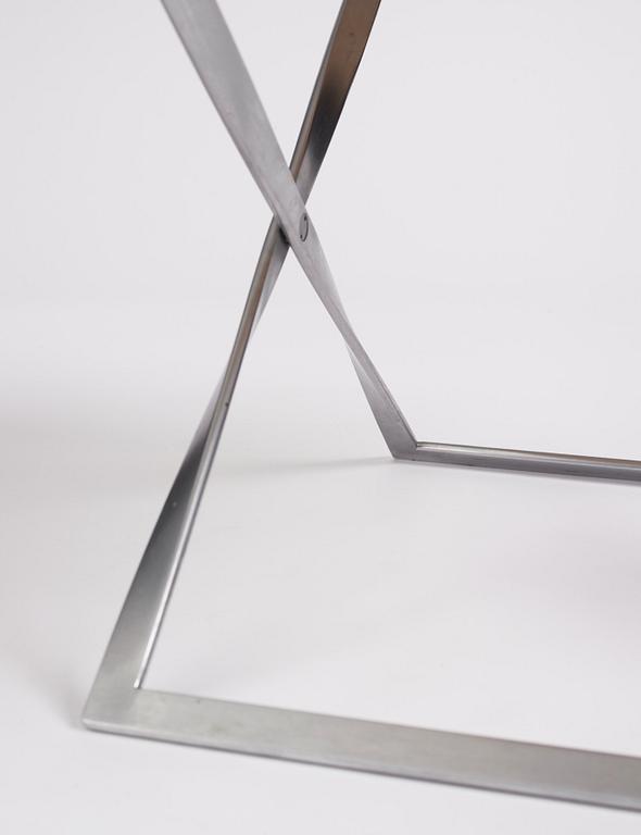 Poul Kjaerholm, a 'PK91' folding stool, edition E Kold Christensen, early 1960s.