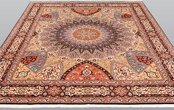 Matta, Täbriz part silk s.k 50 Radj, 261 x 205 cm.