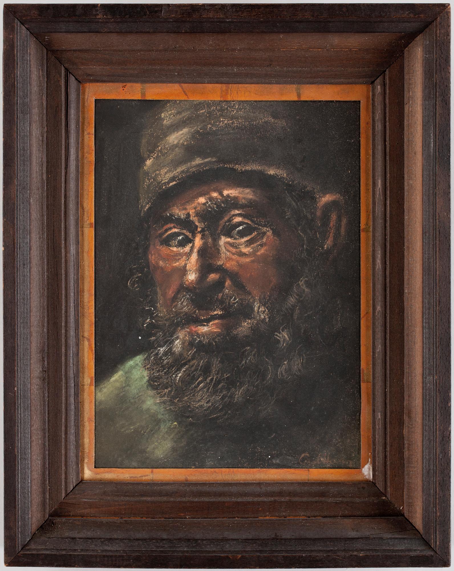 CARL HAAG, pastell, sign.
