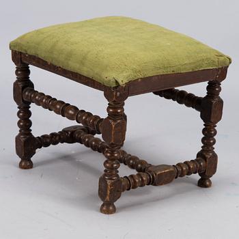 A SWEDISH BAROQUE STOOL, 18th century.