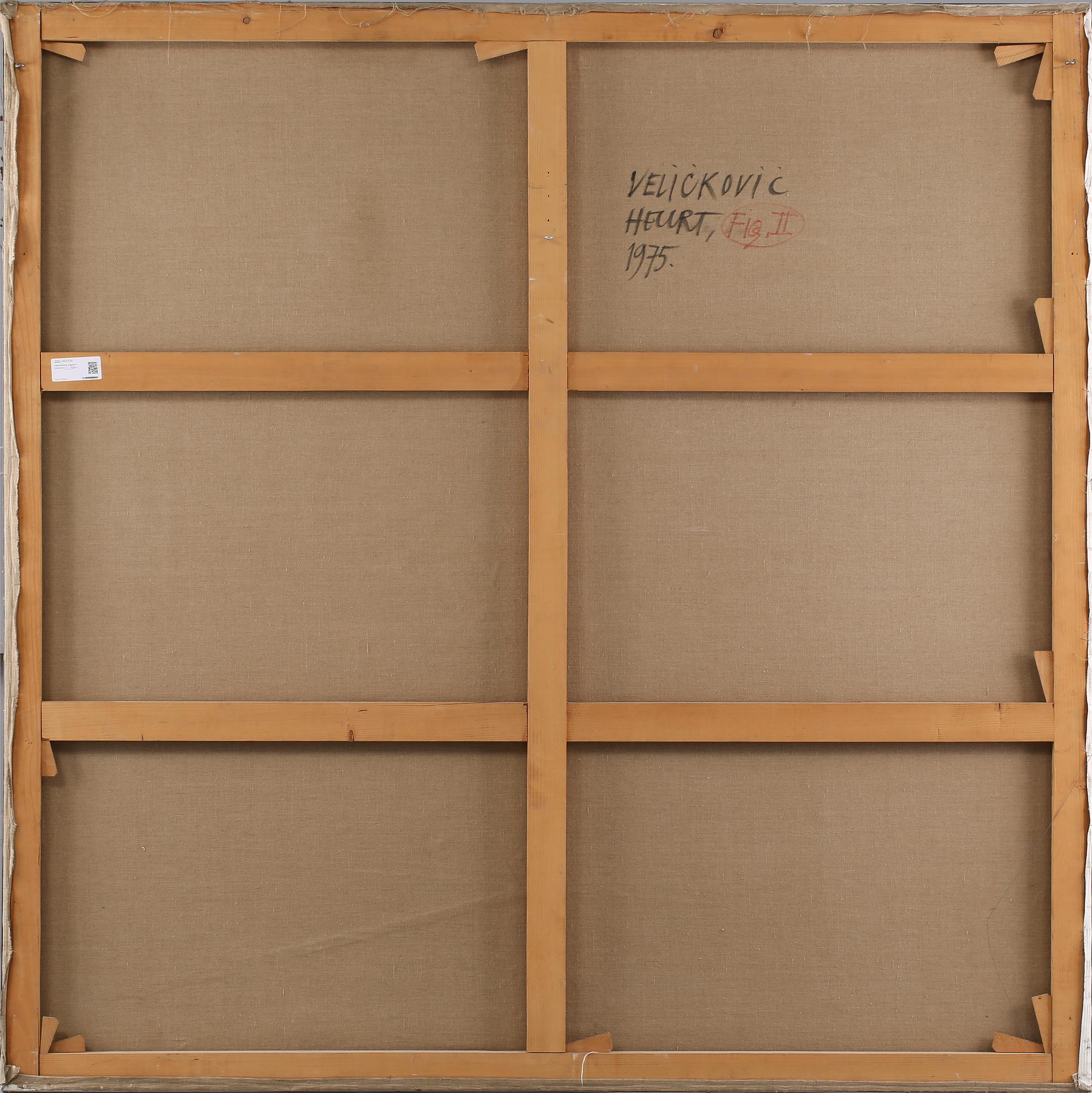 VLADIMIR VELICKOVIC, olja på duk, signerad och daterad 1975 à tergo.