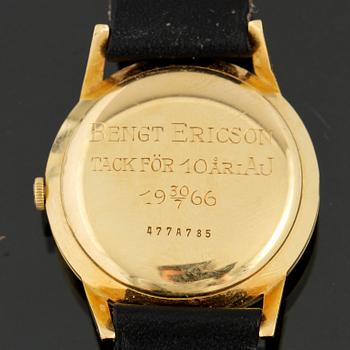 ARMBANDSUR, herr, 18 k guld, Zenith, 1900-talets andra hälft. Total vikt 37 g.