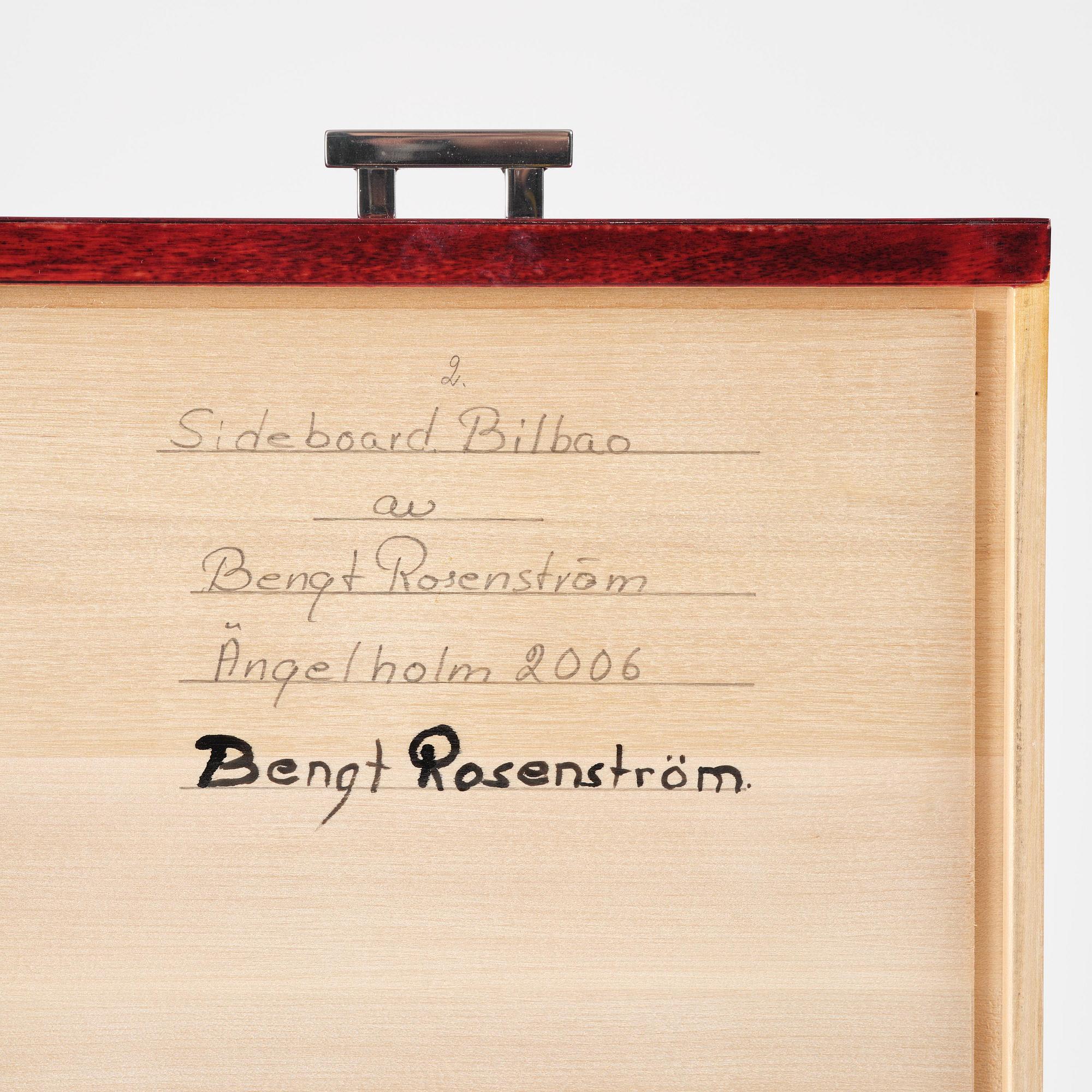 Bengt Rosenström, sideboard, "Bilbao", egen studio, Ängelholm, 2006.