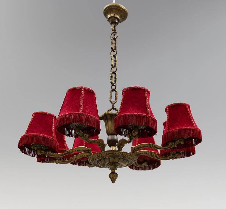 TAKLAMPA, 1900-talets mitt. Höjd ca 32 cm.