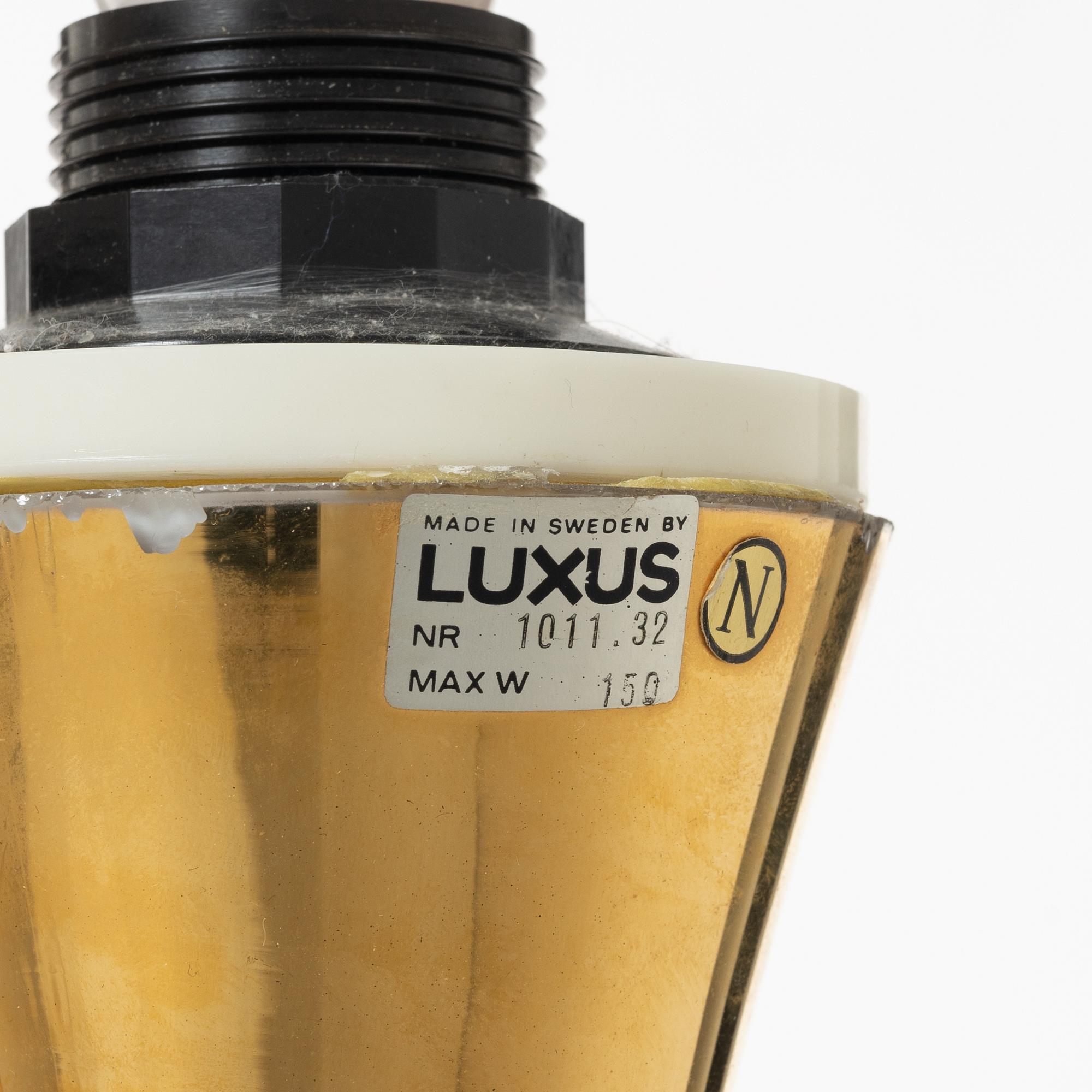 Luxus, bordslampor, ett par, 1970-tal.