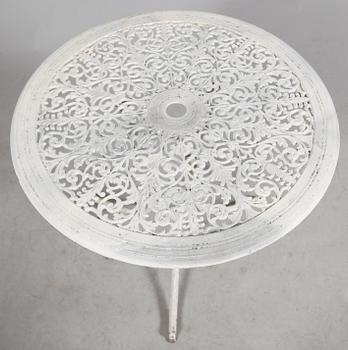 TRÄDGÅRDSMÖBEL, 3 delar, aluminium, 1900-talets andra hälft.